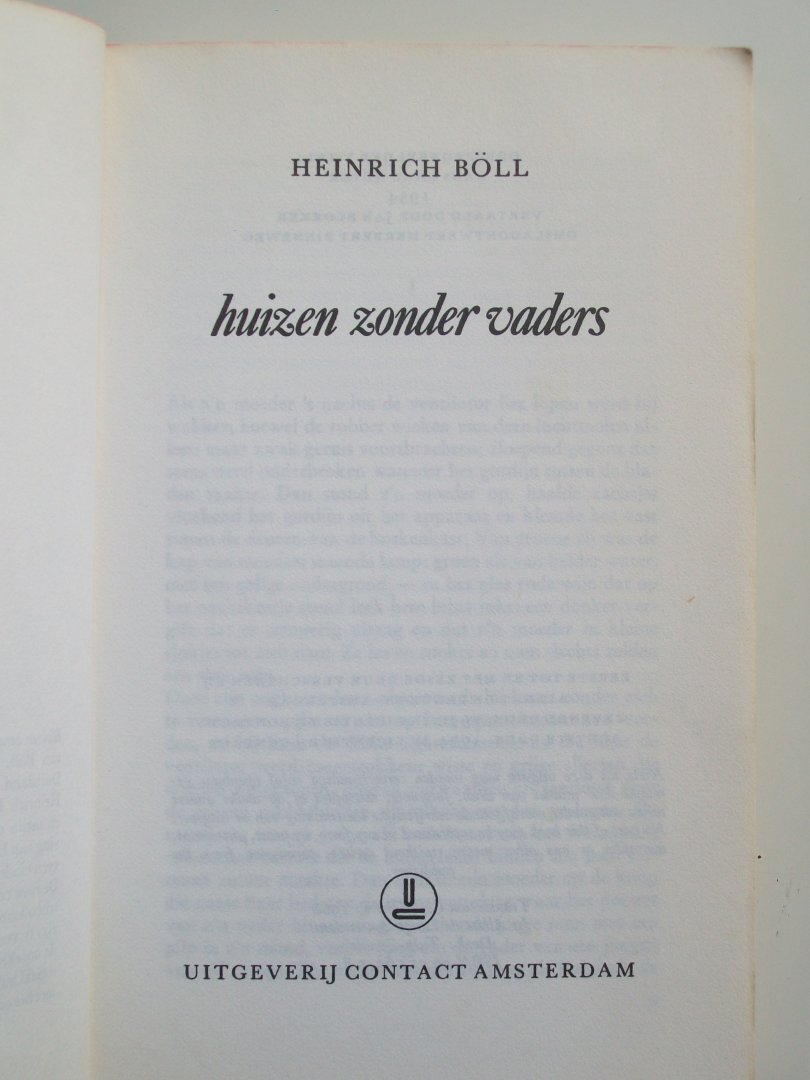 Böll, Heinrich - Huizen zonder vaders (Ex.2)