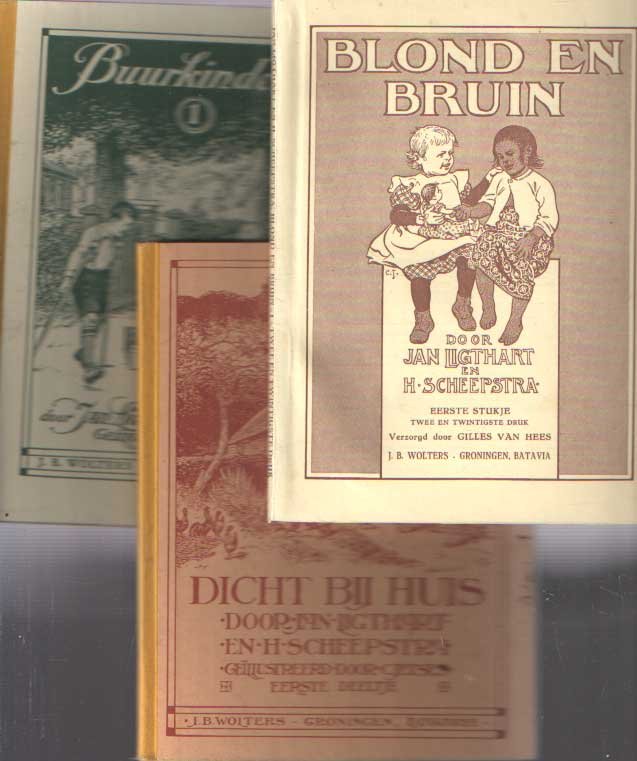 Ligthart, Jan & H. Scheepstra - Buurkinderen (4 delen); Dicht bij huis (4 delen); Blond en bruin (3 delen)
