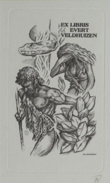 Walkiewicz, Jan. - Exlibris Evert Veldhuizen.