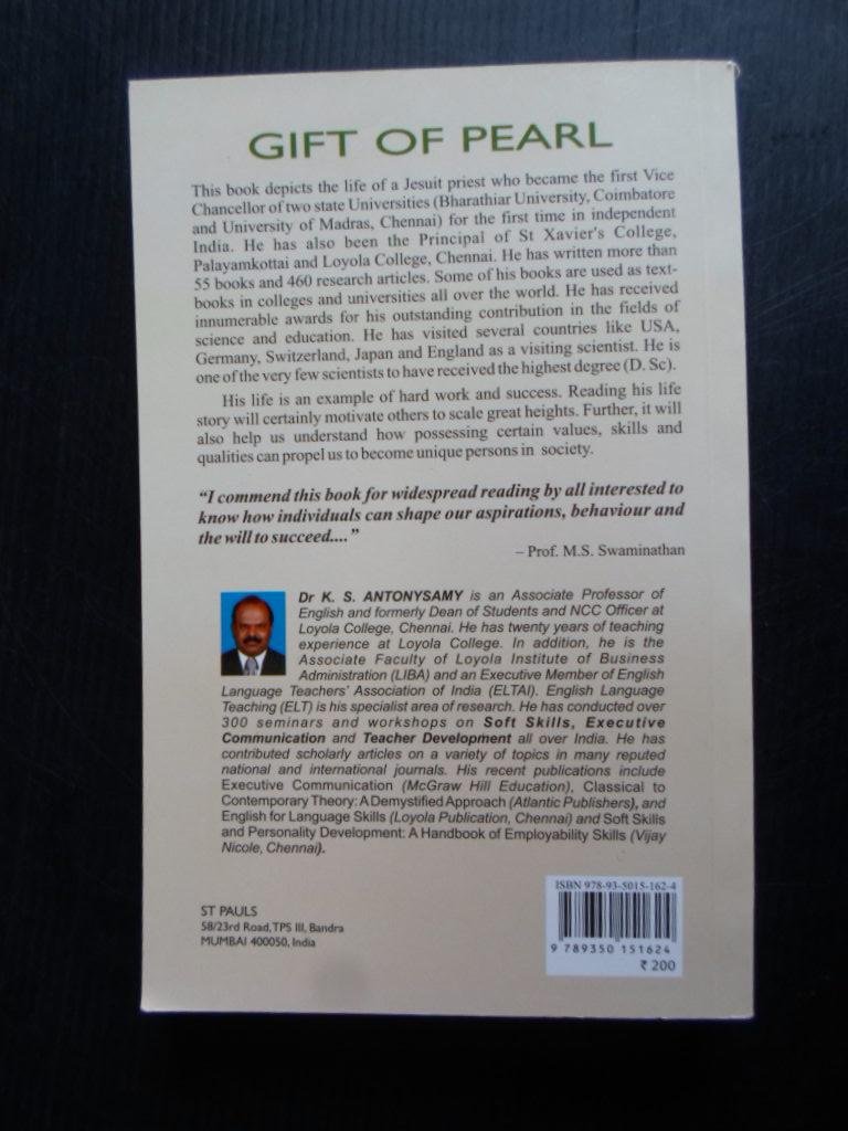 Antonysamy, Dr.K.S. - Gift of Pearl, Biography of Rev.Fr Ignacimuthu, S.J.