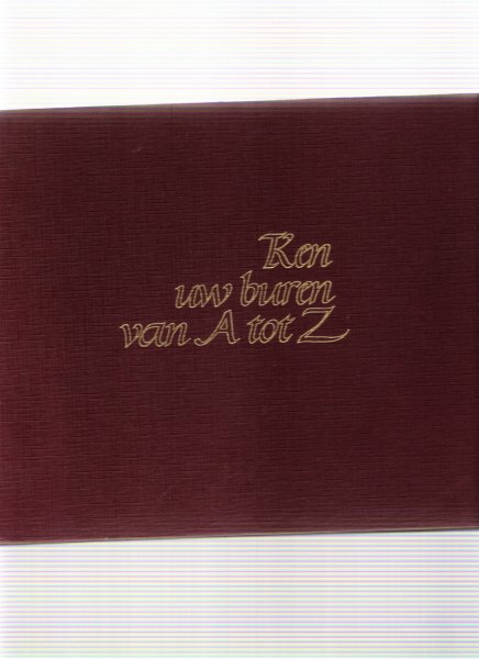 zonruiter, p. john - ken uw buren van a tot z