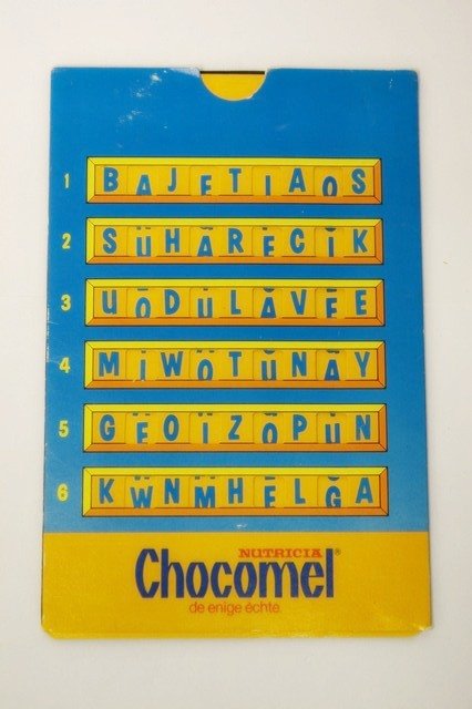 - - Uniek - Nutricia Chocomel Speelkaart, ca. 1980