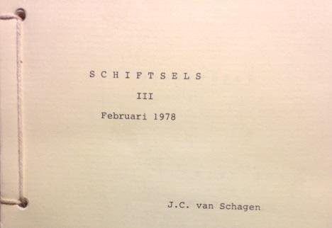 Schagen, J.C. van - Schriftsels III. Diertjes en dingetjes