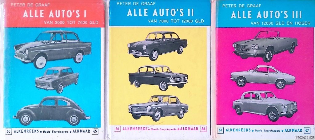 Graaf, Peter de - Alle auto's I, II & III (3 delen)