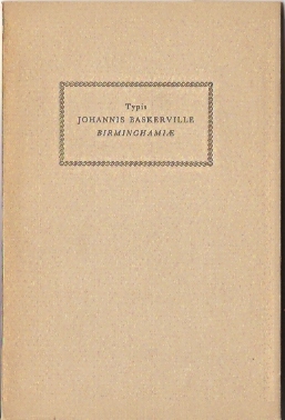 Nordqvist, Nils - Typis Johannis Baskerville Birminghamiae