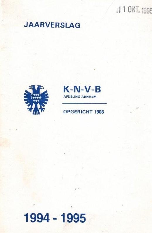 KNVB Bondsbureau - KNVB Jaarverslag Afd. Arnhem 1994-1995