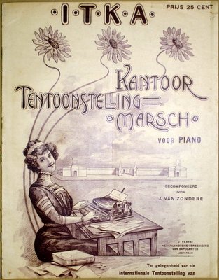 Zondere, J. van: - Kantoor Tentoonstelling-Marsch voor piano. I.T.K.A