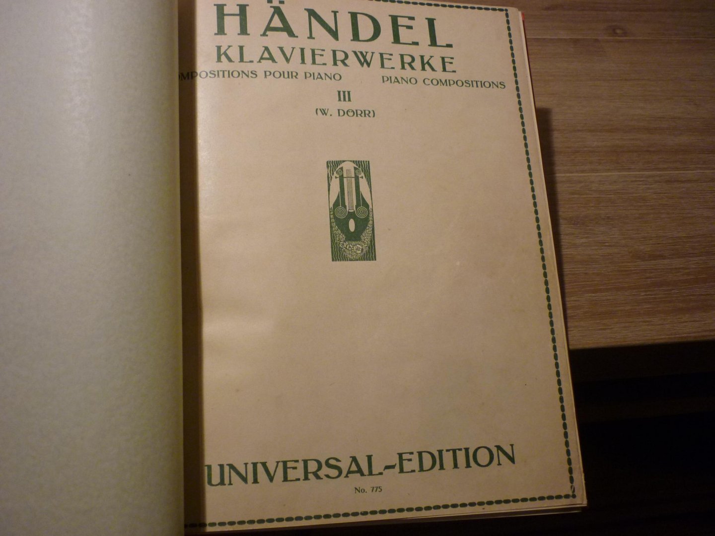 Handel; G.F. (1685 - 1759) - Klavierwerke Compositions; Oeuvres pour piano - III  /  12 leichte Klavierstucke