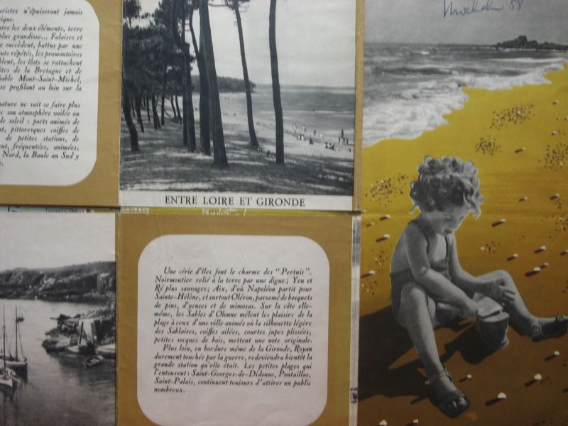  - Grote uitklapbare vakantiefolder Plages de France