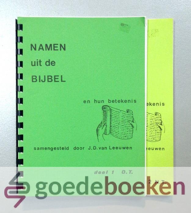 Namen Uit De Bijbel Boekwinkeltjes.nl - Namen uit de Bijbel, set 2 delen compleet --- En