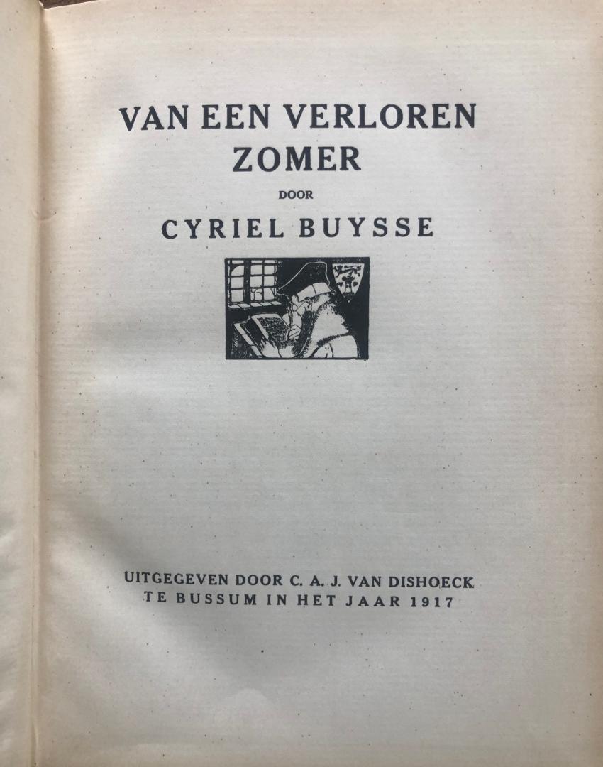 Cyriel Buysse - Van een verloren zomer.