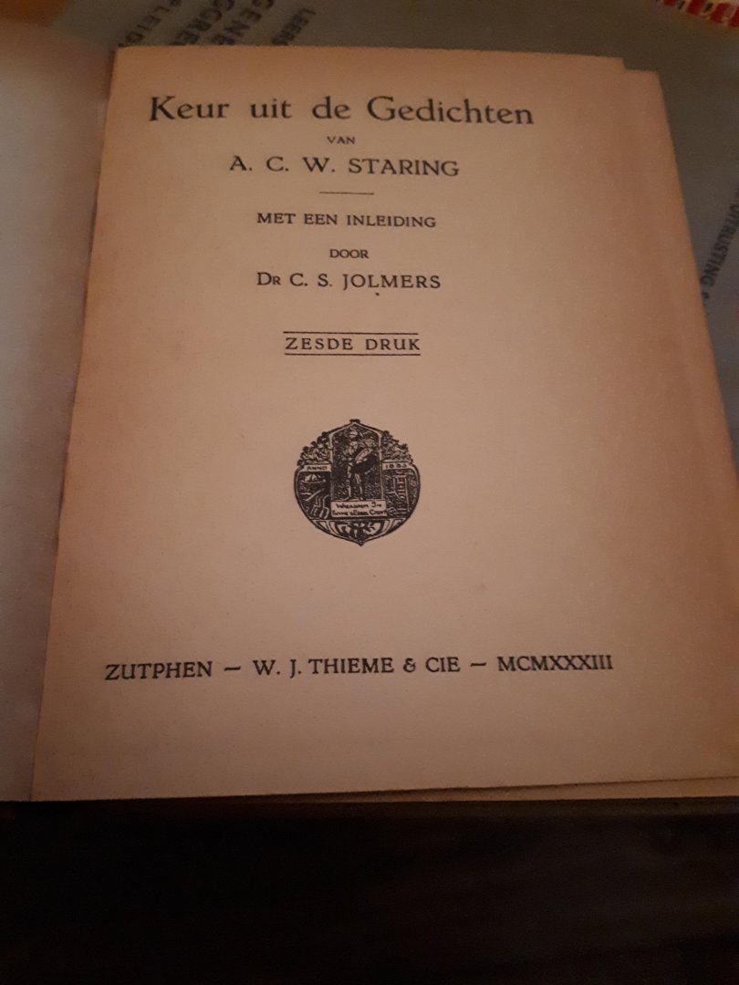 Staring A C W - Keur uit de gedichten