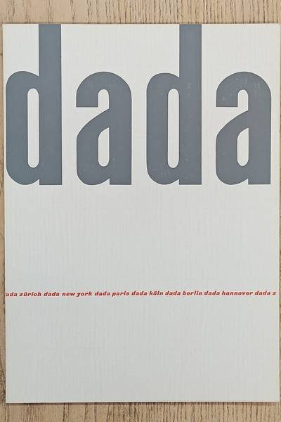 SM 1958: - Dada. Zürich, New York, Paris, Berlin, Köln, Hanover. Cat. 199.
