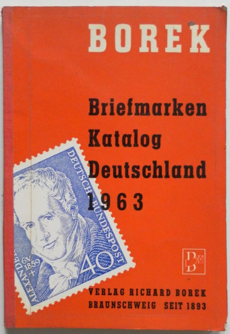  - Borek Briefmarken Katalog Deutschland 1963
