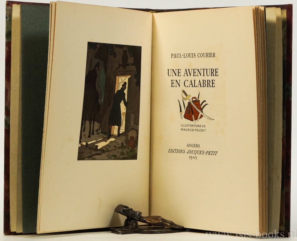 COURIER, PAUL-LOUIS - Une aventure en Calabre. Illustrations de Maurice Pouzet.