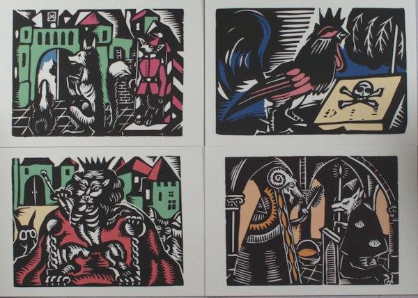 Straten, Henri van. - Linoleumsneden van Van den Vos Reynaerde.