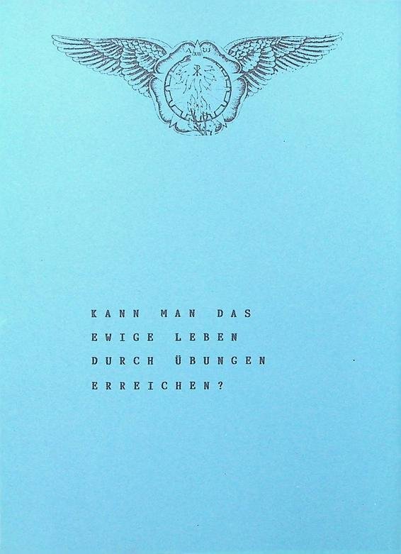  - Kann man das ewige Leben durch Übungen erreichen? Bruderschaftstagung Herdecke (bei Hagen) 2011
