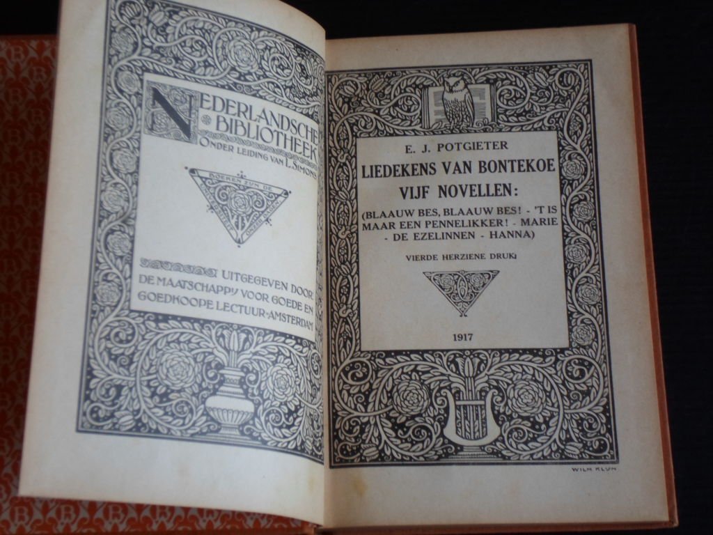 Potgieter, E.J. - Liedekens van Bontekoe en vijf novellen