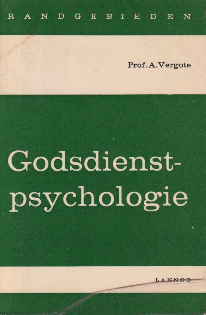 Vergote, A. - Godsdienstpsychologie