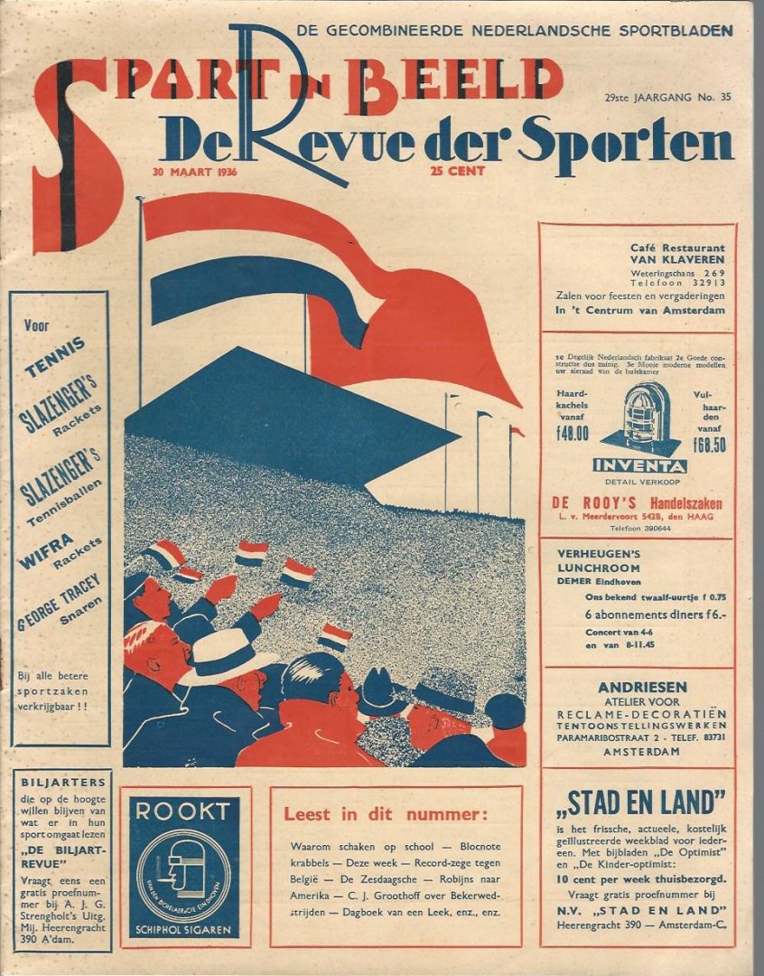 - De Revue der Sporten 29e Jaargang No. 35 30 maart 1936