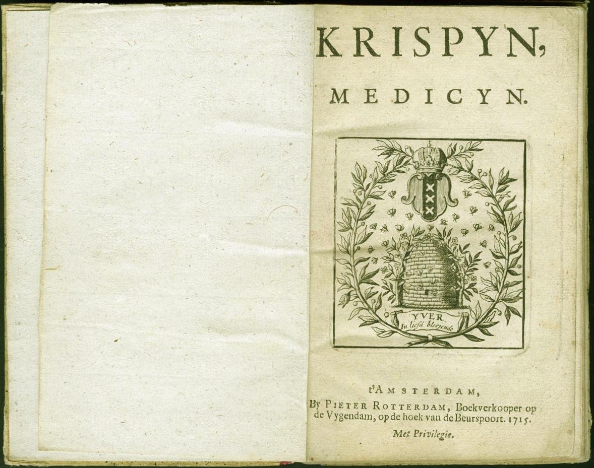 Noël Le Breton sieur d'Hauteroche, vertaling Pieter de Lacroix - Krispyn Medicyn (Krispijn Medicijn), vertaling van 'Crispin médecin' (1670)