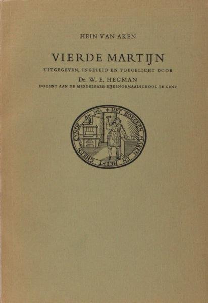 Aken, Hein van. - Vierde Martijn.