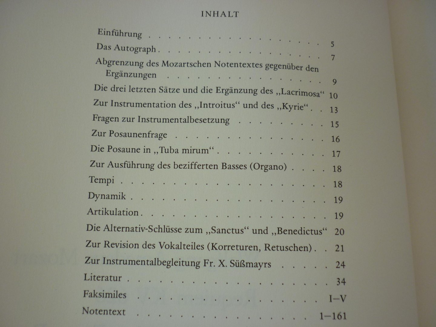 Mozart. W.A. (1756 – 1791) - Requiem KV 626 (Instrummentation Franz Beyer)