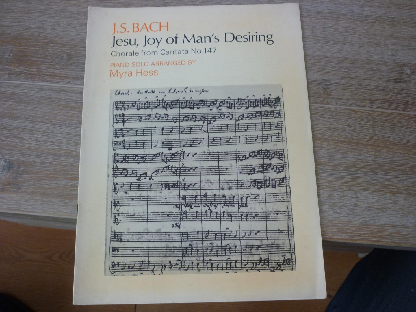 Bach; J. S.  (1685-1750) - Jesu. Joy of Man's  Desiring; Chorale from cantate No. 147