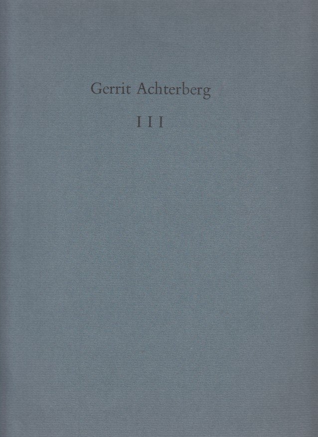 Achterberg, Gerrit - III.
