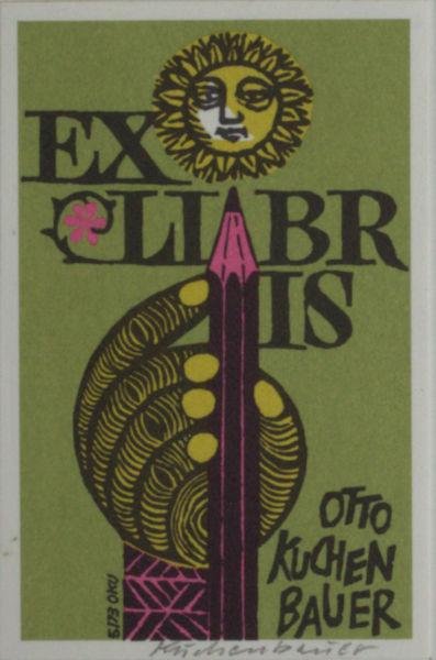 Kuchenbauer, Otto. - Exlibris voor Otto Kuchenbauer.