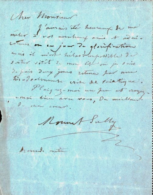 Mounet-Sully, Jean (1841-1912): - [2 Lettres autographes signées] (Carte pneumatique)