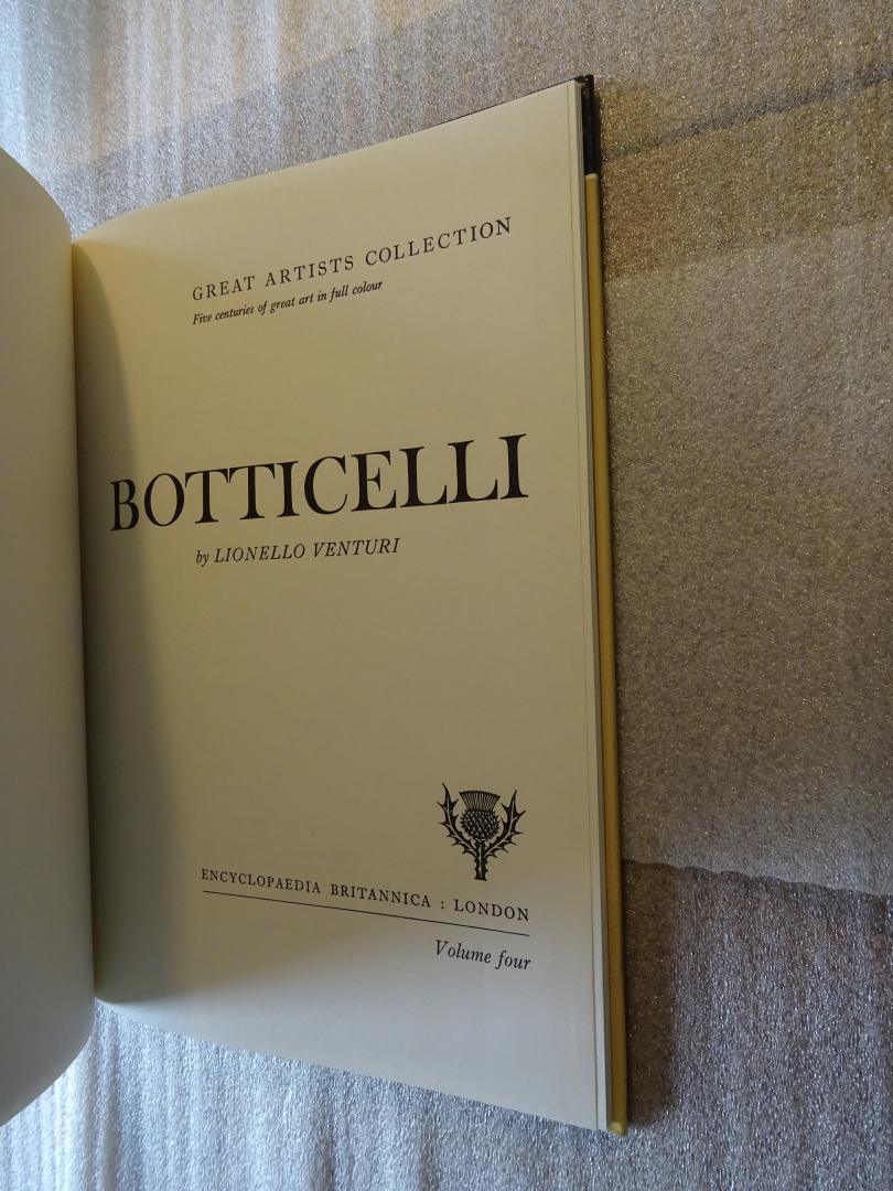 Venturi, Lionello - Botticelli
