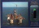 Statoil - Postcard with inside small plastic oil holder Heidrun Field