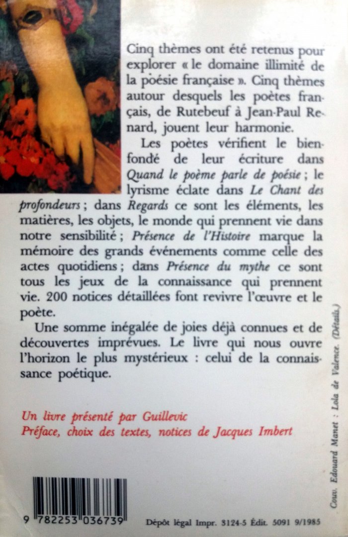 Imbert, Jacques - Anthologie des poètes français (FRANSTALIG)