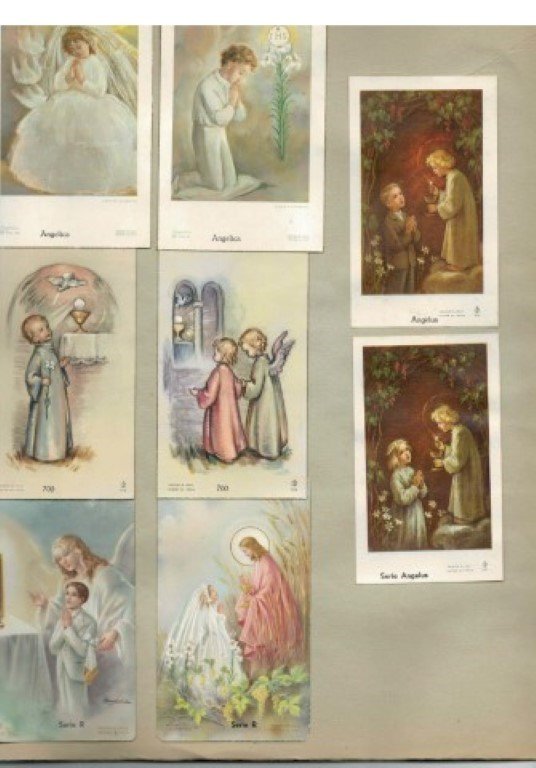 BRAKKENSTEIN, UITGEVERIJ - monsterboek prentjes, platen, felicitatiekaarten, menu's bij gelegenheid van de Eerste H. communie en Hernieuwing van de Doopbeloften Vormselprentjes (boek 2)