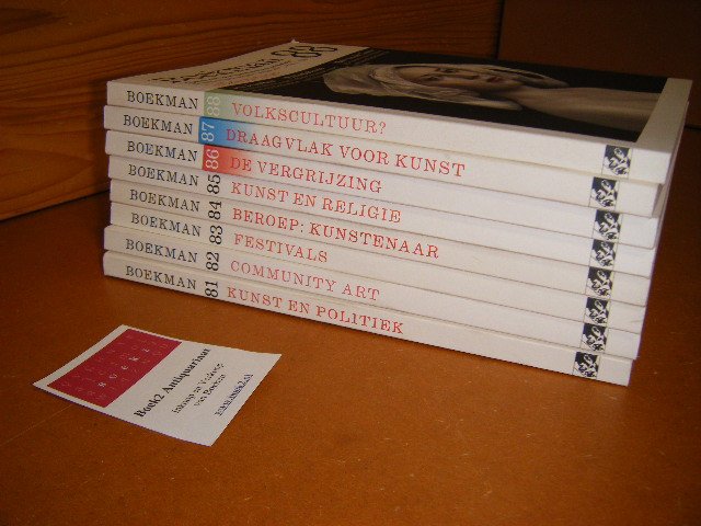  - 8x BOEKMAN, Tijdschrift voor Kunst, Cultuur en beleid [81-88]
