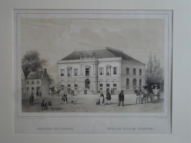 Tilburg. - Stad Huis van Tilburg - Hôtel de Ville de Tilbourg.
