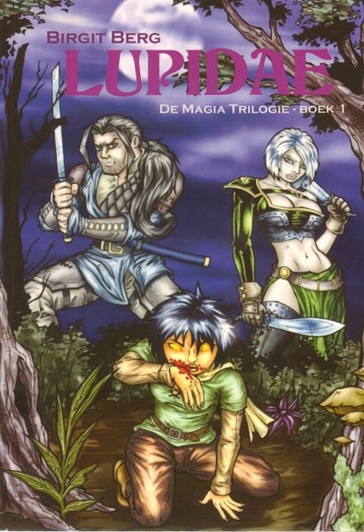Berg, Birgit - De Magia Trilogie, Boek 1: Lupidae, Boek 2 : Drachion, Boek 3 : Ekvilibro, 3x paperback, goede staat