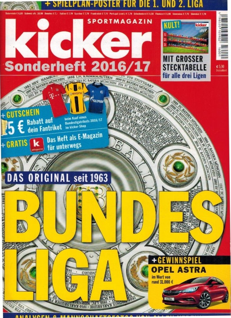 Kicker - Kicker Sonderheft: Bundesliga 2016-2017