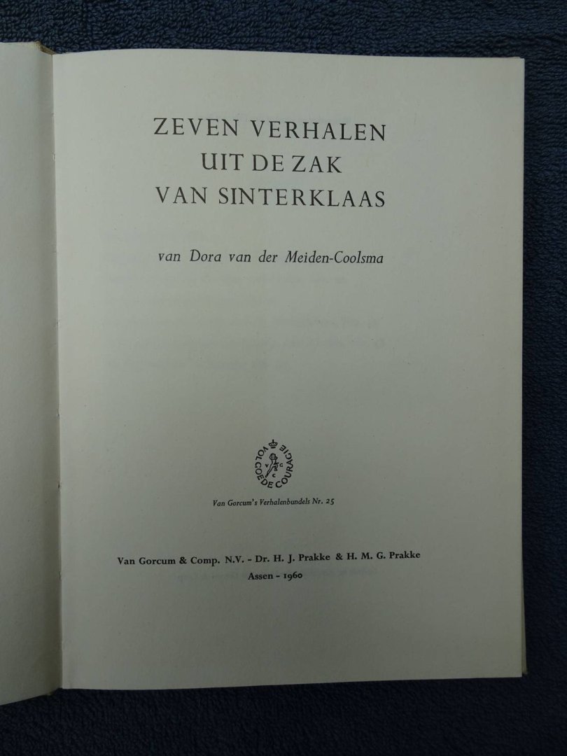 Meiden-Coolsma, Dora van der - Zeven verhalen uit de zak van Sinterklaas.