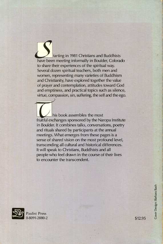 Walker, Susan - Speaking of Silence: Christians and Buddhists on the Contemplative Way.