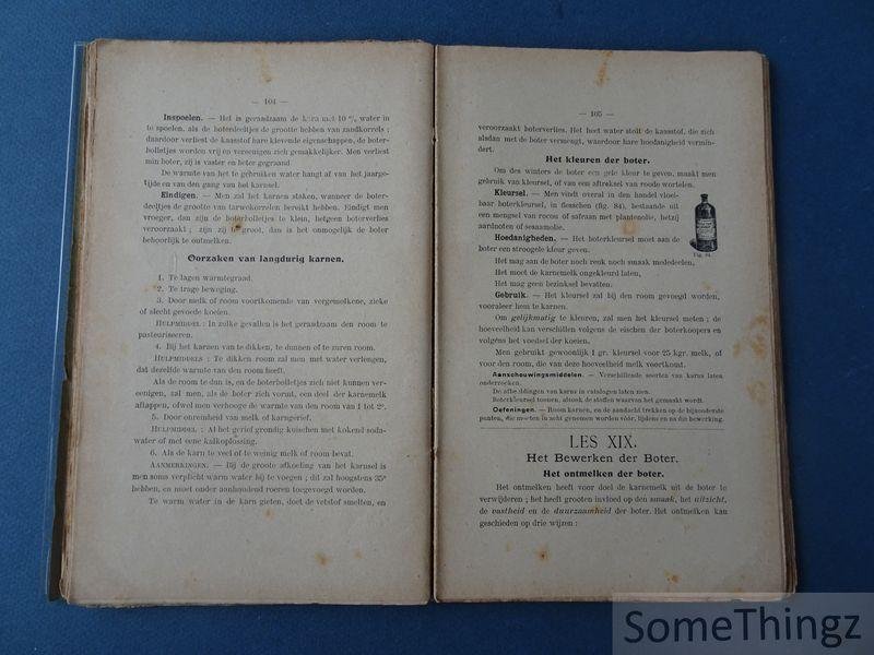 Deleu, Theod. en d'Hondt, L. (melkerijmeesteressen) - Melkerij, landbouw- en huishoudscholen. Melkerijleergang.