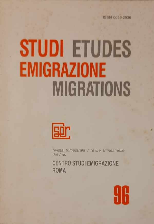 NN - Etudes Migrations. Studi Emigrazione