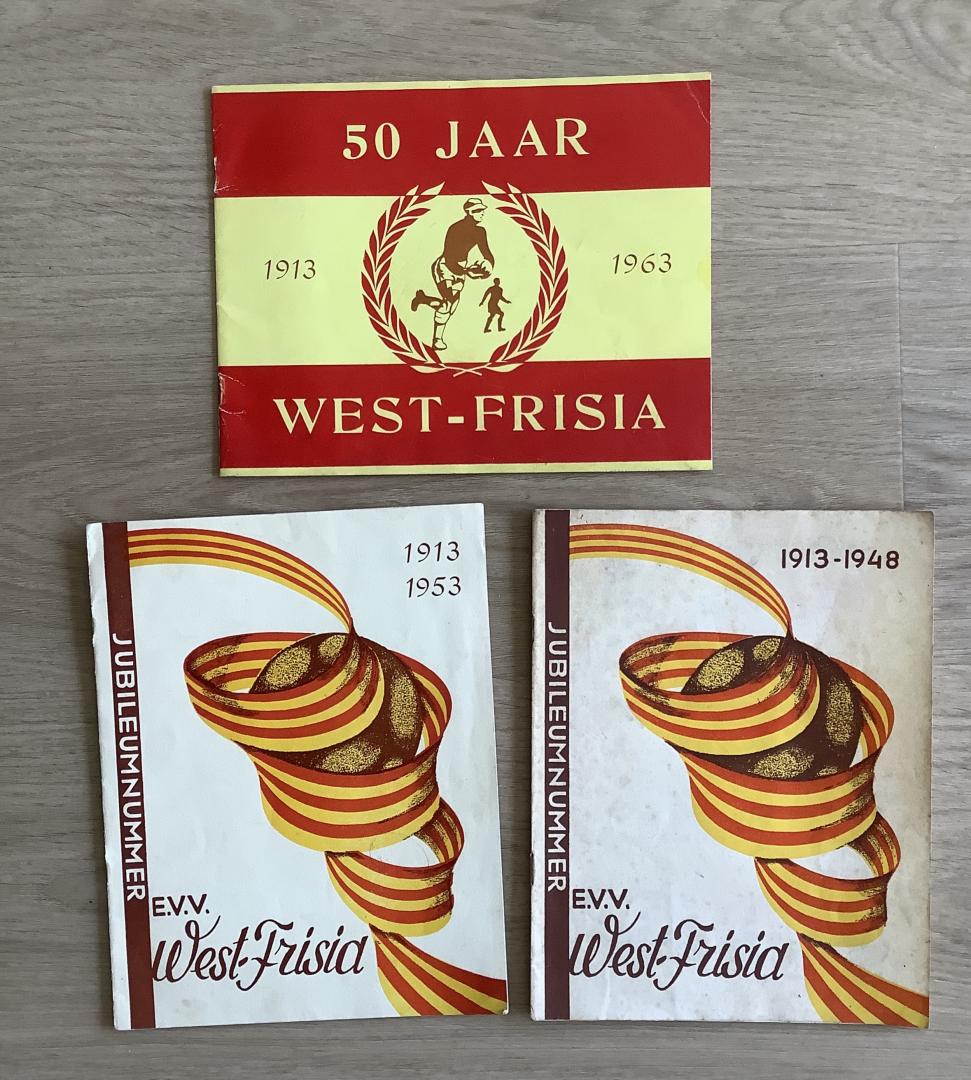 West Frisia Enkhuizen - 3 jubileumnummers 1913-1948, 1913-1953 en 1913-1963