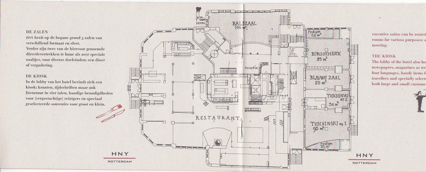 niet vermeld - Hotel New York Rotterdam folder uit 1993