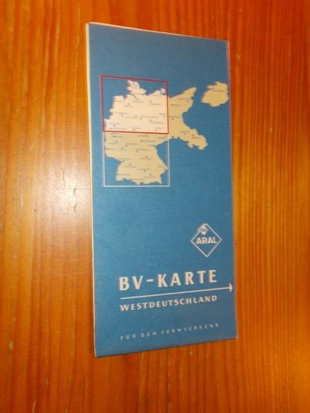 map. kaart. karte. - Westdeutschland. BV-Karte. Fur den Fernverkehr.