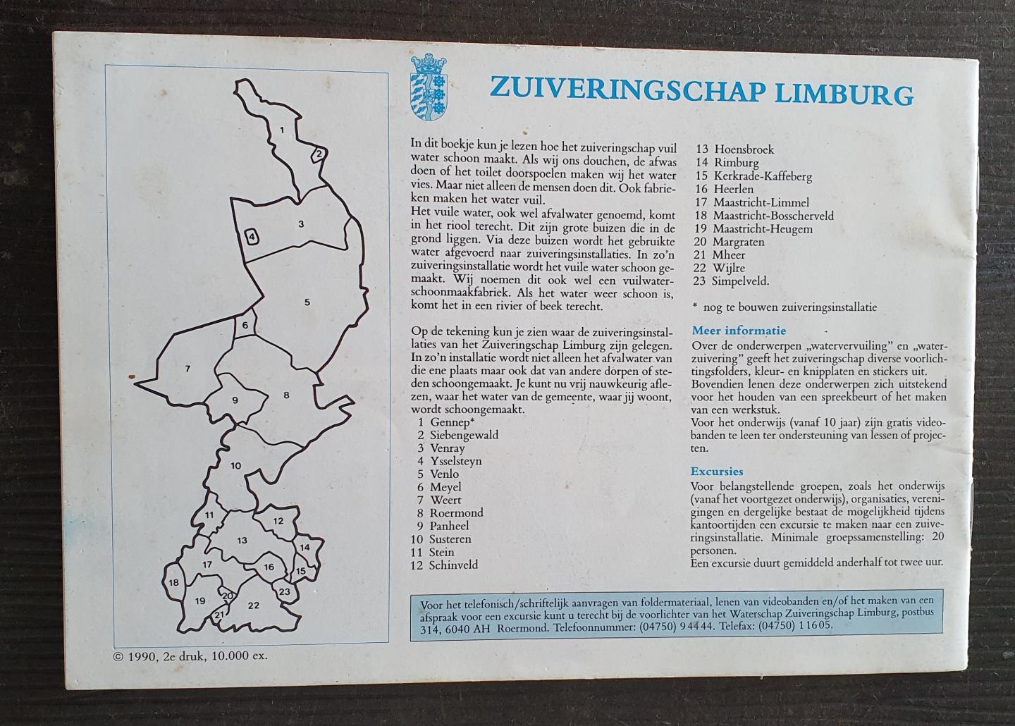 Kroft, Robert van der - Droppie Water ontmoet het Zuiveringschap Limburg - De reis van het afvalwater