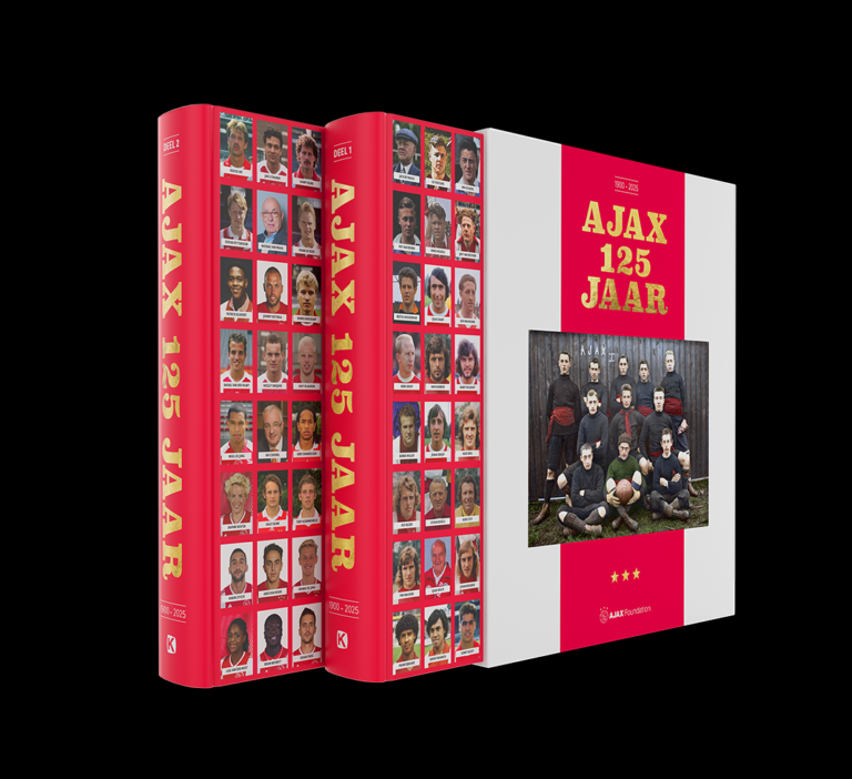 Collectief: Menno Pot, Henk Mees, Raymond Bouwman, Robert Heukels, David Endt, Bart Veenstra, Matty Verkamman - 125 Jaar Ajax   2 boeken in cassette