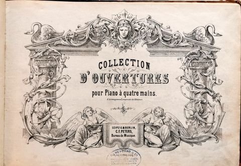 Weber, Carl Maria von: - Collection d`ouvertures pour piano à quatre mains
