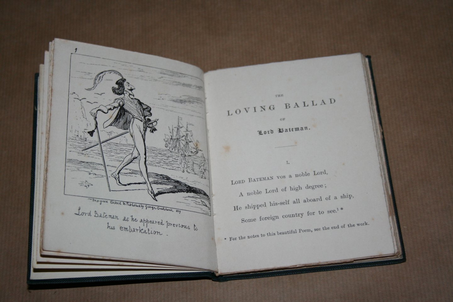 With eleven plates by George Cruikshank - The loving ballad of Lord Bateman